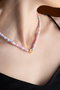 Heliophilia Silver Collar KL-0875 Multicolor con Colgantes de Estrella y Piedra